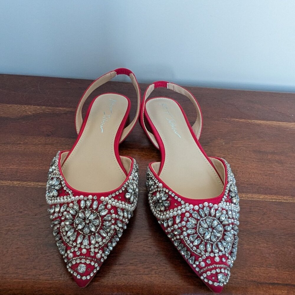 Red ballet flats